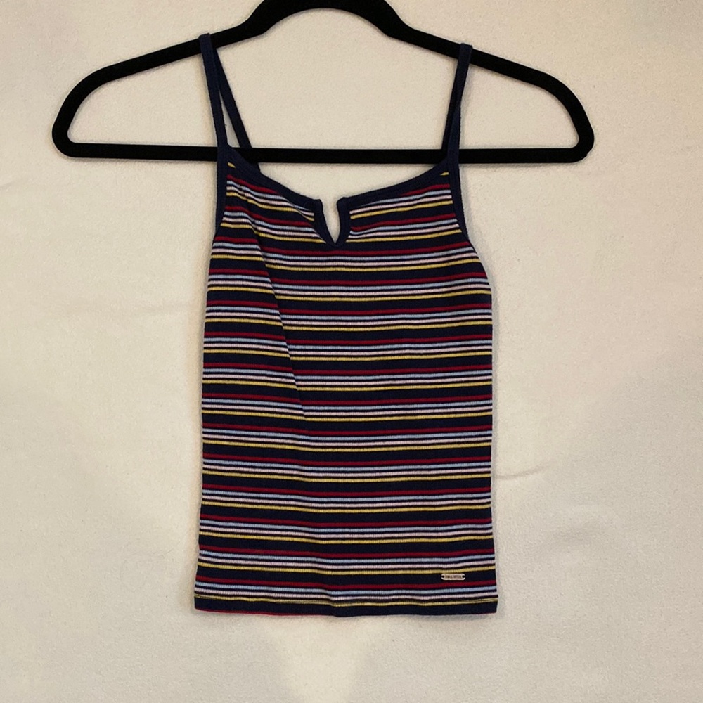 Stripped tank crop top